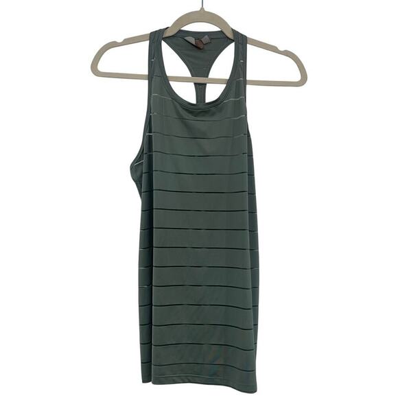 Athleta Green Racerback Strip Chi Tank Size S - Picture 2 of 7